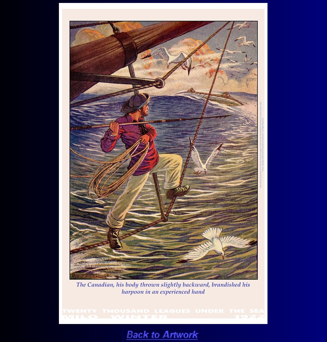 Portrait poster: The Canadian Brandished His Harpoon by Milo Winter